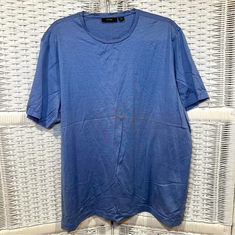 Tasso Elba Men’s Blue Short Sleeve Cotton T-Shirt Size XL